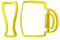 Ausstechform „Biergläser“