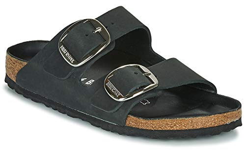 BIRKENSTOCK Damen Arizona Big Buckle Sandalen braun, Schwarz(black), 43 EU