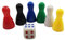 P Prettyia 6er Pack Spielfiguren Halmakegel mit Würfel für Halma Ludo