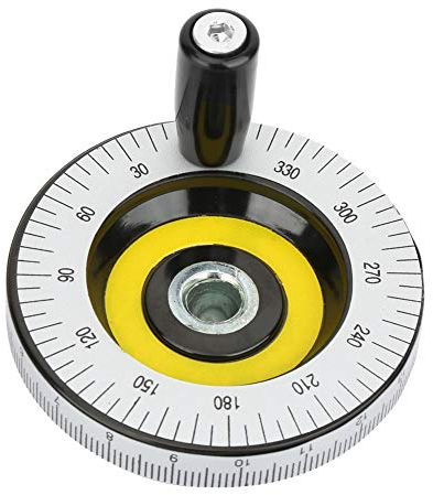 Milling Handle, 80mm Solid Bakelite Hand Wheel Scale Handwheel Machinery Accessaries Widely Used in Milling Machine, Lathes, Grinders