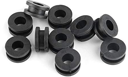 Topzon Gummi Motorrad Unterlegscheiben - 10 Stück ABS Flach Gummi-Unterlegscheiben für Motorräder, inkl. Yamaha