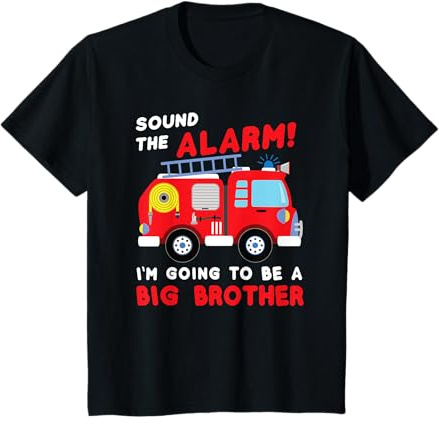 Im going to be a big brother Shirt Firetruck baby reveal T-Shirt