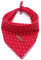 Unique style paws 1PCS Hundebandanas Waschbarer Baumwollquadrat-Latz, Verstellbarer Hundetuch für kleine mittelgroße Hunde und Katzen/Rotes mit weißen Punkten