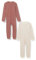 PIPPI Unisex Baby Nightsuit -Zipper (2-Pack) Pajamas, Burlwood, 74 EU