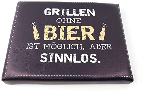 1x Sitzpolster für Getränke- und Bierkisten, Grill ohne Bier, 44x34x5cm, Kunststoff