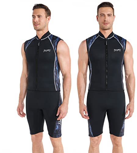 PZZMY Neoprenanzüge für Erwachsene, 3 mm, Neoprenanzug, Weste, Tauchanzug, Oberteil zum Surfen, Tauchen, Kanufahren, Kajakfahren, Sauna, Neopren-Top, Neoprenanzug, Herren und Damen