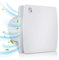 Randaco Ventilateur extracteur d’air silencieux 150mm avec capteur d'humidité, avec minuterie ventilateur mural cuisine toilette salle de bain