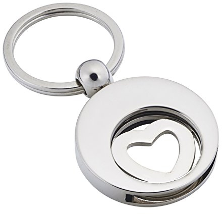 Jadani Schlüsselanhänger 'Valentine' mit Einkaufswagenchip Herz