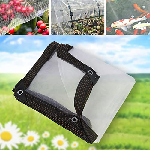 SDLLG La rete da giardino può lasciare animali domestici gatto non persi, foglie cadute nel laghetto non cadere, trasparente e visibile, zanzariera per uccelli e zanzariera, alta permeabilità all'aria