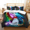 JOOTEN Bettwäsche Set 135x200cm Harley Quinn mädchen Junge Bettbezug Set Microfaser allergie bettwäsche Set Anti milben Bett Set mit Reißverschluss und 2 Kissenbezug 80x80cm,3 Teilig