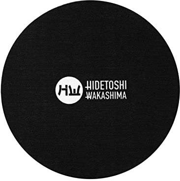 HIDETOSHI WAKASHIMA Osaka stylischer, runder Teppich mit 75 cm Durchmesser, perfekt für Wohnzimmer, Flur, Schlafzimmer, Kinderzimmer, mit Anti-Rutsch-Beschichtung im Japan-Design (Schwarz)