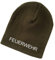 Schnoschi Olivgrüne Strickmütze (Beanie Mütze) mit Feuerwehr Bestickt für Herren, Damen, Jugendliche und Kinder