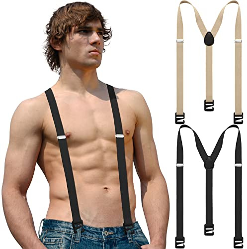 2 versteckte Hosenträger für Herren, Wanderunterwäsche, Hosenträger für den Winter, Outdoor, Wandern, Skihose