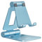 NULAXY Soporte Móvil Mesa Plegable, Soporte Teléfono Mesa, Soporte Dock Base Escritorio para Teléfono Compatible con iPhone 15 14 13 12 11 X 8, Samsung, Huawei, Xiaomi Redmi y Otro Smartphone, Azul