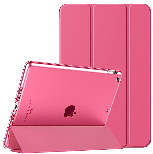 Smart Magnetic Case Fit iPad 9.7 Inch (6th Generation 2018) (5th Generation 2017) A1893/A1954 A1822/A1823 Slim Lightweight Smart Shell Stand Cover Auto Wake/Sleep (Pink)