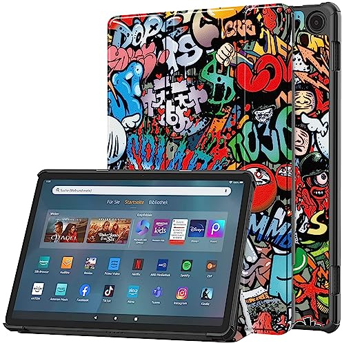Lobwerk Hülle für Amazon Fire Max 11 2023 11 Zoll 13. Generation Smart Cover Etui mit Standfunktion und Auto Sleep/Wake Funktion