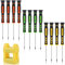 Ezydka 12Pcs Small Screwdriver Set, Phillips Flathead Torx Small Screwdriver, Mini Ccrewdriver with Magnetizer, Mini Screwdriver Set for Electronics