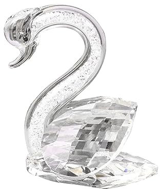 TOPPERFUN Anspruchsvolle Kristall-schwanenstatue Schwanenfigur Für Büro Kristallschwan Heimdekoration Handwerk Dekoratives Ornament
