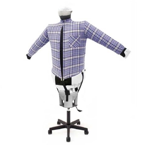 EOLO Stira Camicie SA06 S ECO INOX Stirasciuga Automatico Asciugatrice Economica Omino Asciuga Stiro Verticale Ferro Professionale Stiratore 3 Programmi Made in Italy Garanzia 5 Anni Efficienza A++