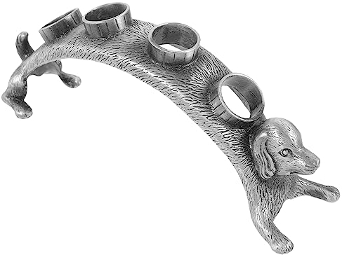 DECHOUS Dachshund Design Wine Bottle Stopper Holder Decorative Rack for Wine Pourer
