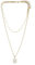 Leslii Damen-Kette Lange Kette Layering Stein-Anhänger Statement-Kette goldene Modeschmuck-Kette Gold