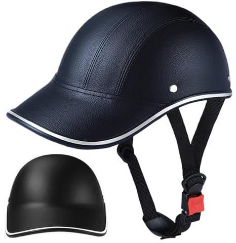 Peosaard Casque de Scooter, Casque de vélo, Casque de vélo de sécurité avec Sangle réglable, Casque de Scooter à l'épreuve du, Ski, Baseball, Casque de Patinage pour Adultes, Hommes, Femmes Noires
