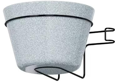Soporte para macetero con barandilla flotante, estante para macetero con barandilla para trampas para plantas - Soporte flotante para macetas, decoración de balcón | Jaula para plantas de granja, sopo