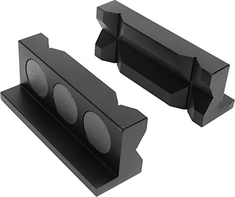 Yctze Magnetic Morsa Ganascia Pad in Lega di Alluminio Morsetto Inserto Protezione - 2 Pezzi