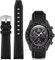 BONACE Gebogenes Silikonarmband für Omega X Swatch 20 mm – kompatibel mit Moonswatch Speedmaster – keine Lücke, Ersatzband für Damen und Herren, Silikon