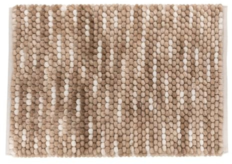 5five - badematte kugel aus baumwolle beige 75x50cm