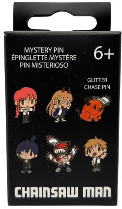 Loungefly - Chainsaw Man - Enamel Pin - Blind Purchase - 1 Of 6 to Collect - Styles Vary - Chainsaw Man - Blind Box Enamel Pins - Cute Collectable Novelty Brooch - for Backpacks & Bags - Gift Idea