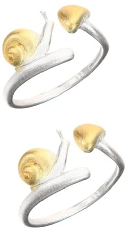 VALICLUD 2St Ring mit Pilzen Modering Ringe für jugendliche Mädchen für Damen Pilzring halloween halloween assecoires Hochzeitsgeschenk Verlobungsringe für Frauen Kupfer