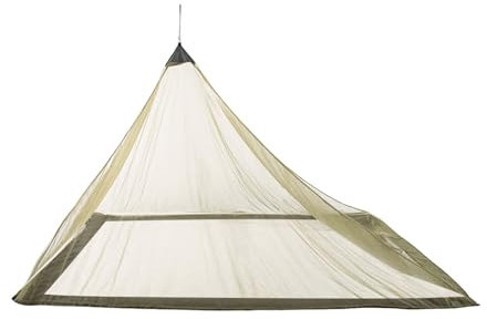 WEIDN Red de mosquitos para cama de camping con bolsa de transporte triangular para exteriores, mosquitera para camping, ropa de cama y patio