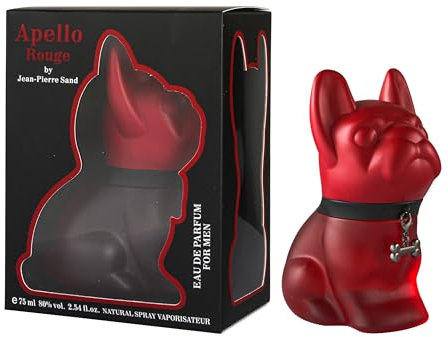 Jean-Pierre Sand - Apello - Eau de Parfum, 75ml - Parfum für Frauen im Sammlerflakon, ideal als Geschenk - Herrenparfum im Bulldoggen-Flakon (Apello Rouge)