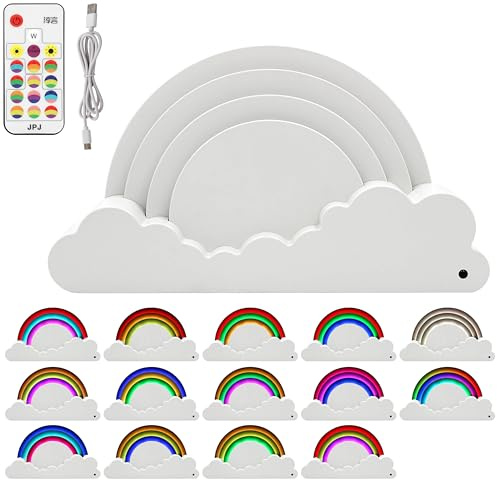 L & P Home & Gifts Lesser & Pavey Rainbow Led Decor Table Lamp | Colourful Glow, Cheerful Display, Decorative Accent, Cozy Atmosphere, Soft Illumination, Fun Gift Idea