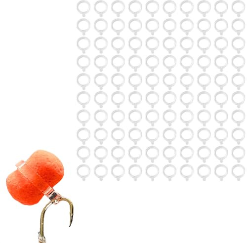 EUROKAN TACKLE Pellet Bait Bands Bands Fishing Size L M S 100 Carp Coarse Pellet Bands Banding Tool