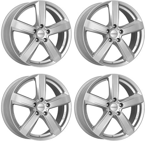 4x Dezent Felgen TU silver 6.5Jx16 ET50 5x114.3 kompatibel mit KIA Carens Ceed Cerato Niro Optima Pro Ceed Soul Sportage Venga Xceed