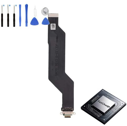 Eutoping Ladeanschluss-Board für OnePlus 7T mit Schnelllade-IC-Flex-Kabel-Montage-Ersatz