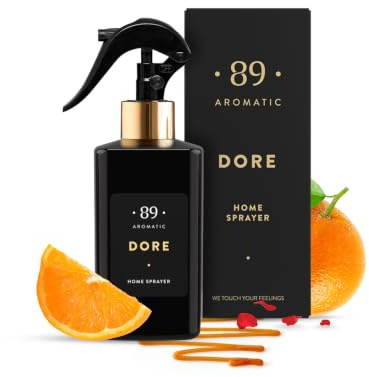 Aromatic •89• Raumspray 300ml Karamell, Orange & Rose – Langanhaltender Raumduft Spray & Lufterfrischer für Zuhause, Schlafzimmer & Bad – Neutralisiert Gerüche, Frisch & Entspannend Raum Parfum