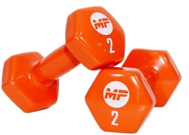 Muscle Power Vinyl Hanteln 2 x 2 kg