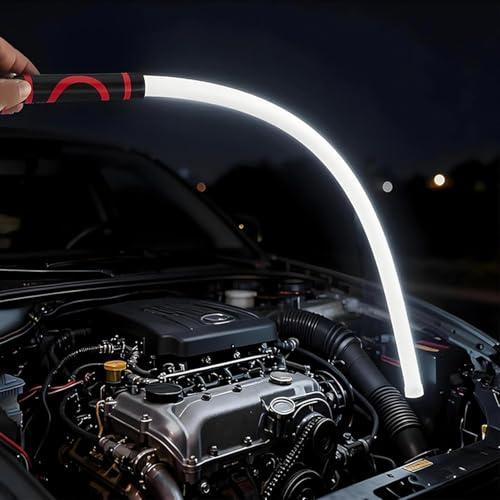 ATLETHIOLOG Linterna LED Flexible Tipo Bastón, 75cm Recargable y Flexible Luz de Trabajo LED con 3 Modos Iluminación Adecuada para Reparaciones Automóviles e Iluminación en Espacios Reducidos