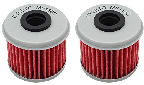 Cyleto Filtro Olio per Honda CRF450R CRF 450 Crf 450R 2002-2016 R CRF450 x Crf 450 x 2005 2006 2007 2008 2009 2012 2013 2014 2015 2016