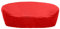 KaufPirat Premium Abdeckplane Sonneninsel Rund Ø 240x85 cm Holzbank Gartenmöbel Gartentisch Hülle Abdeckung Haube Schutzhülle Abdeckhaube 900 D, 500 g/m², 6.000 mm Wasserbeständigkeit Rot