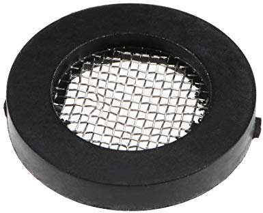 sourcing map Gummi Unterlegscheiben Wasserhahn Sieb Duschkopf Dichtungsring Netzfilter 19mm AD 12mm ID 3mm Dicke Dichtungsringe mit Edelstahl Filter, für Wasserschlauch Wasserhahn