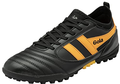 Gola Ceptor Turf Football Junior, Black/Sun, 2 UK