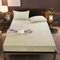 Boqingzhu Flauschige Plüsch Spannbettlaken 180x200cm Beige Weiß Fleece Flanell Cashmere Touch Spannbetttuch Winter Kuschelig Bettlaken für 25 bis 30cm Matraze