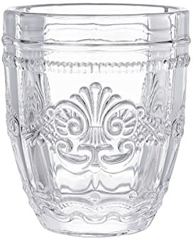 BUTLERS Trinkglas 250ml -VICTORIAN- Wasserglas in Vintage Design | Retro Gläser in bunten Farben mit Prägung | spülmaschinenfestes Trinkgeschirr ideal für Wasser, Saft, Cocktails