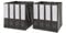Vicco Faltbox 30x30, Regalbox, Schwarz, 30 x 30 cm 2er Set