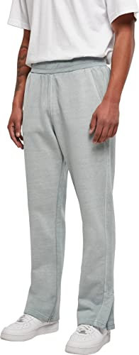 Urban Classics Herren Heavy Terry Garment Dye Slit Sweatpants summerblue, M