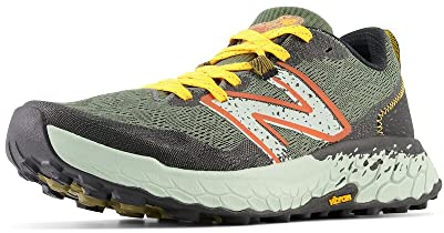 New Balance Men's Fresh Foam X Hierro V7 Trail Running Shoe, Deep Olive Green/Black, 10